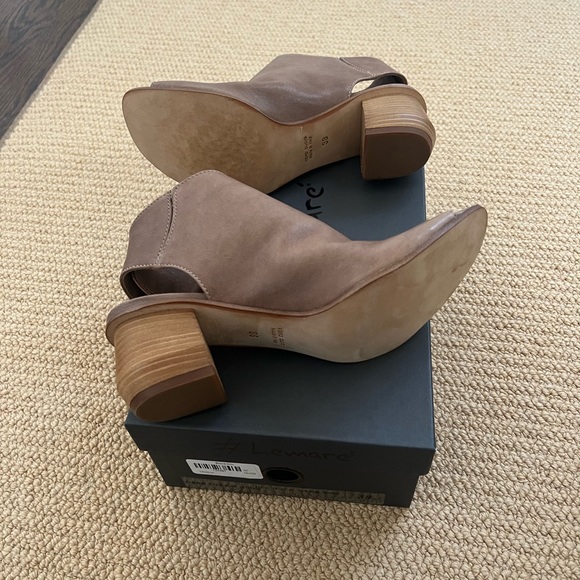 Lamar’s’ Women’s Booties. Open Toe. Size 8 . Color Tan. Made in Italy. New - Picture 3 of 7